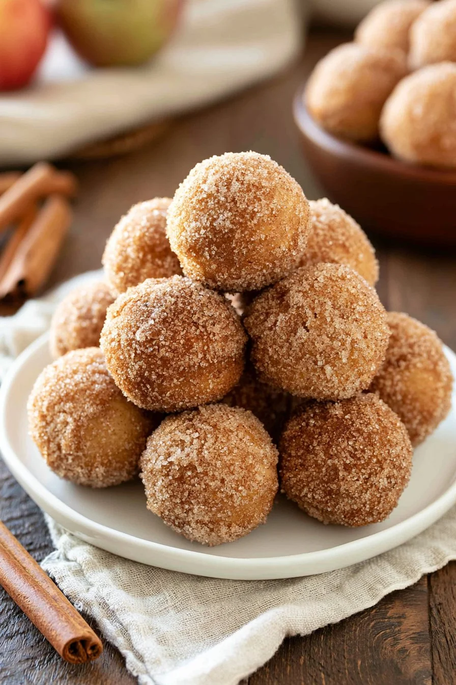 Baked Apple Cider Donut Holes