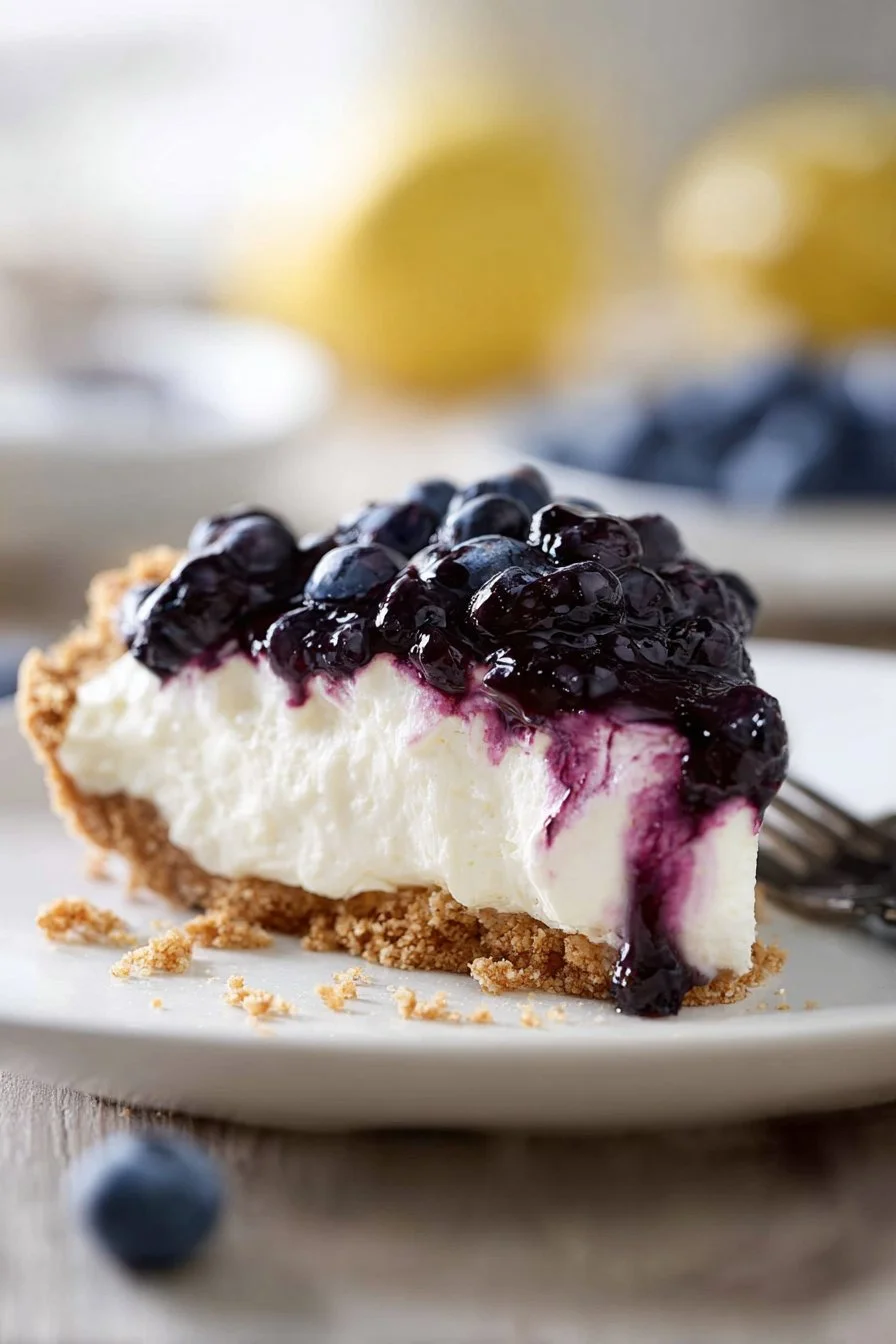 Blueberry Lemon Cream Pie