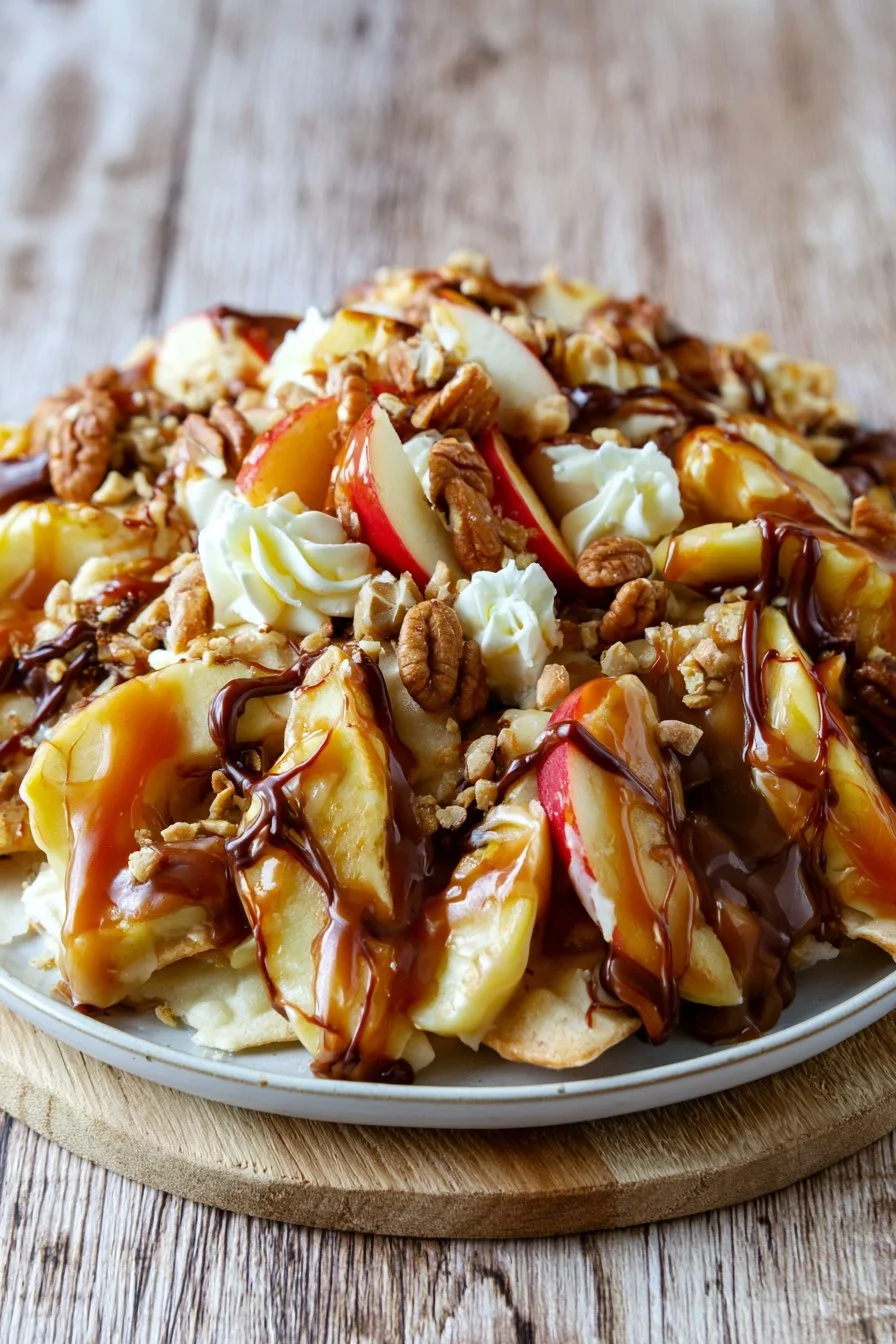 Candy Madness Caramel Apple Nachos