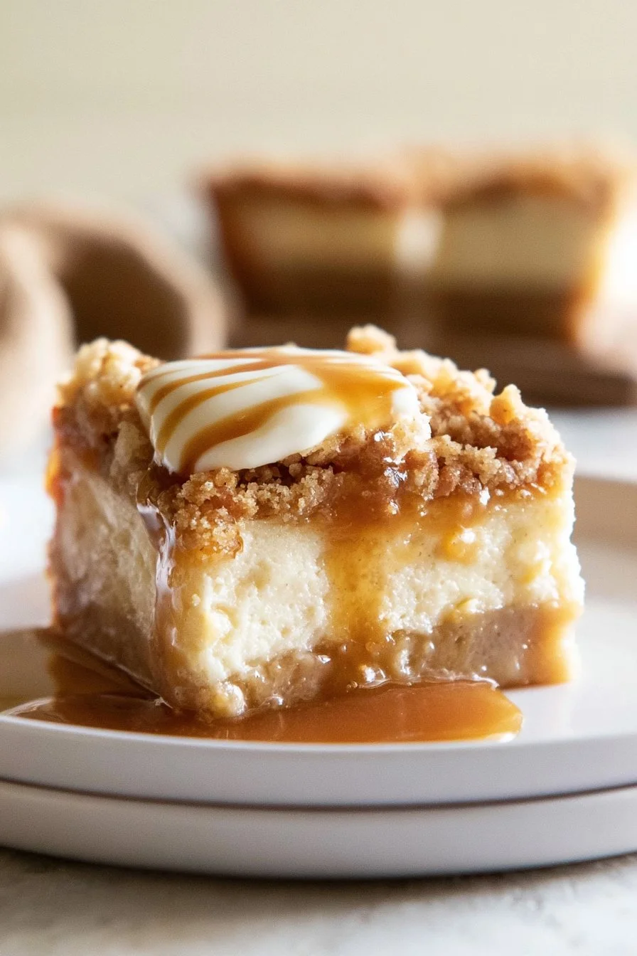 Caramel Apple Cheesecake Bars