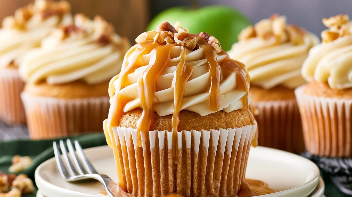 Caramel Apple Cupcakes
