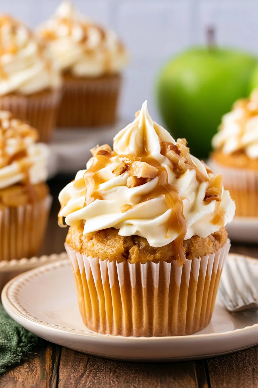 Caramel Apple Cupcakes