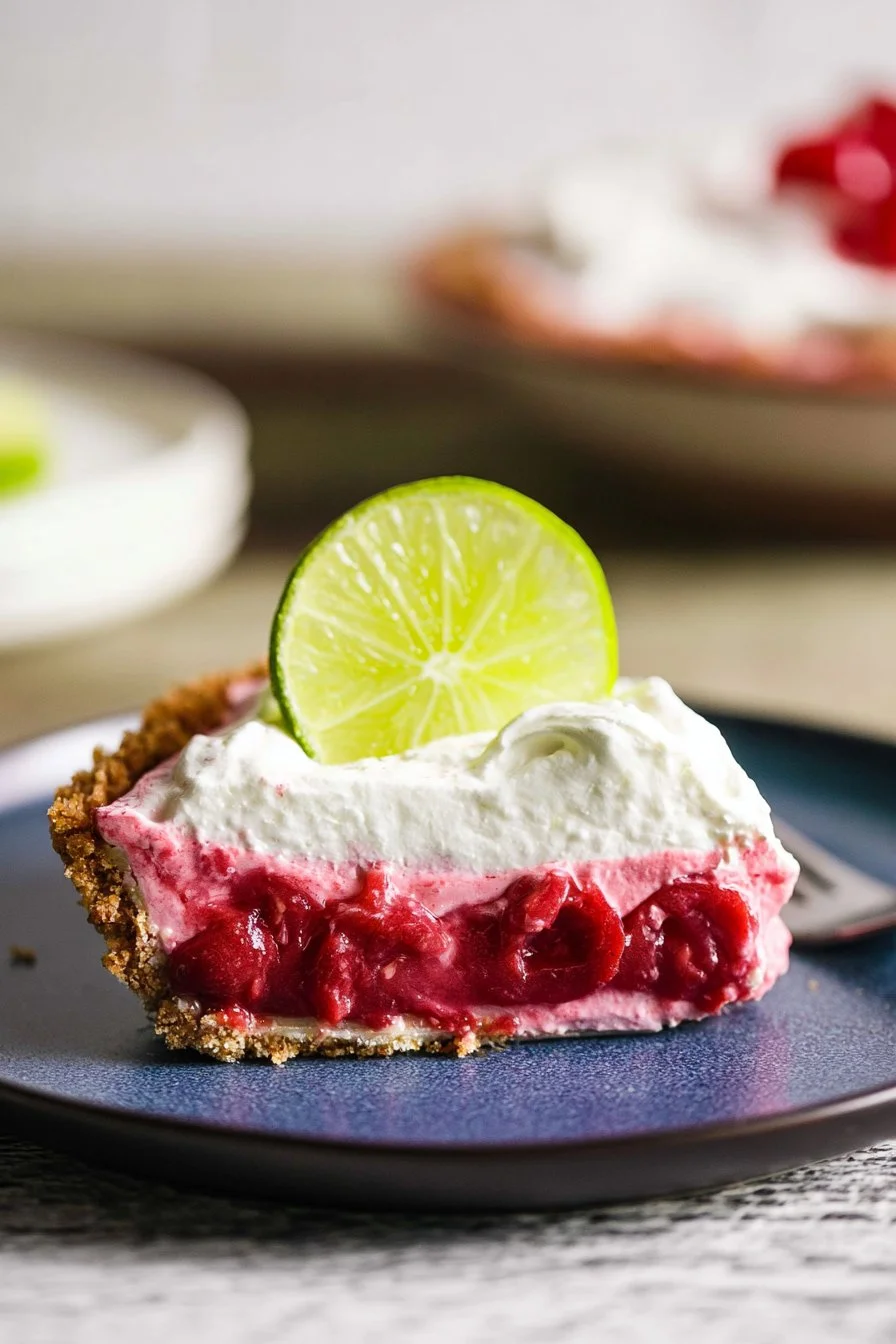 Cherry Limeade Icebox Pie