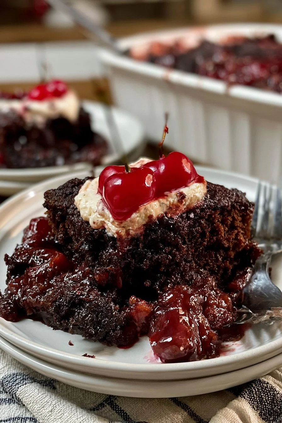 Chocolate Cherry Dump Cake