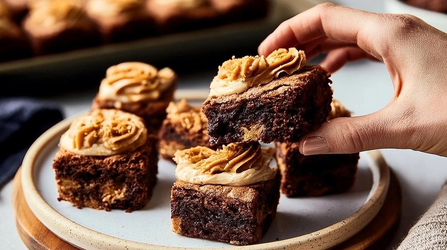 Cookie Butter Brownies with Cream Cheese Frosting