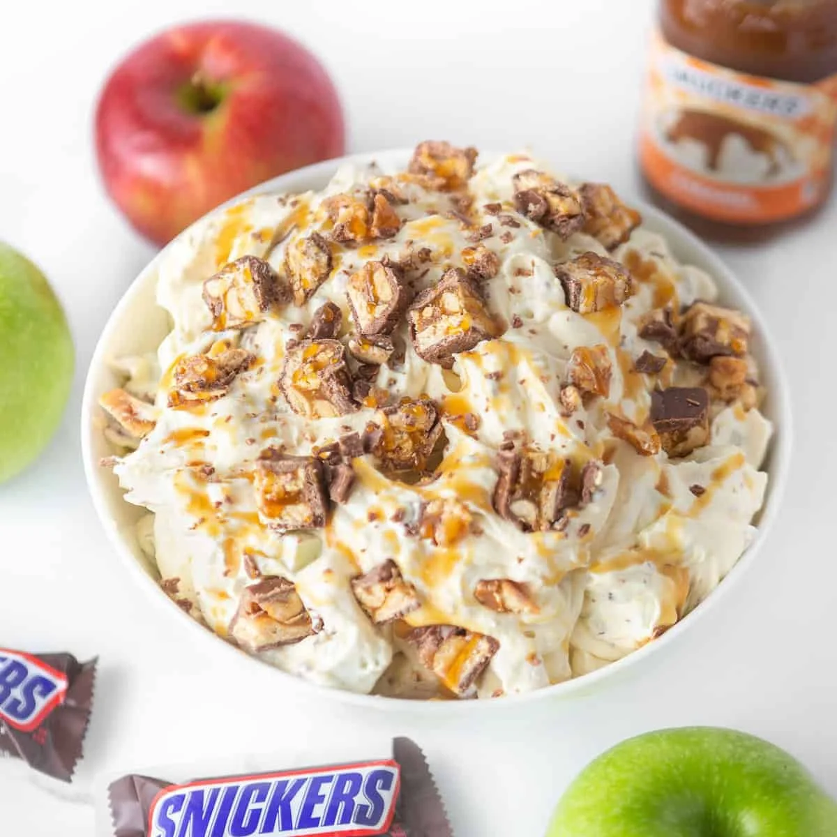 Easy Apple Snickers Salad