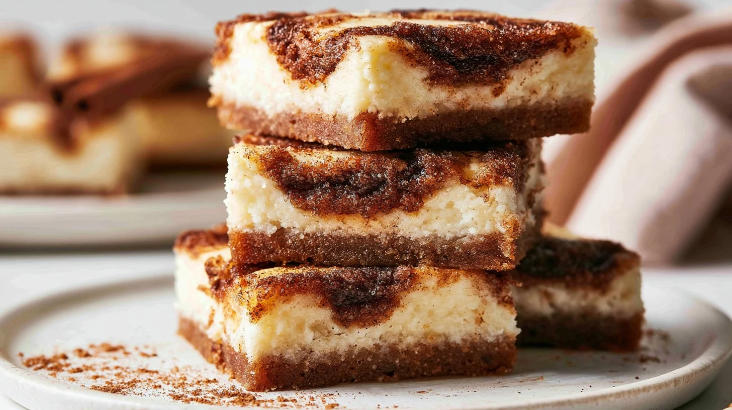 Easy Cinnamon Roll Cheesecake Bars – Homemade, Delicious Dessert