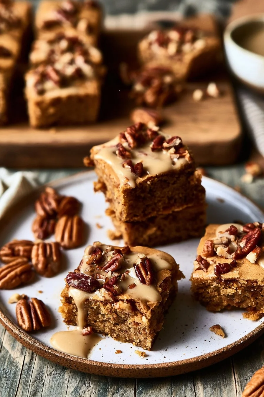 Maple Pecan Blondies