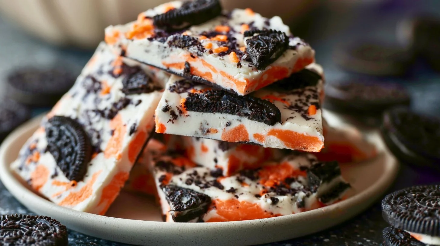Halloween Oreo Bark
