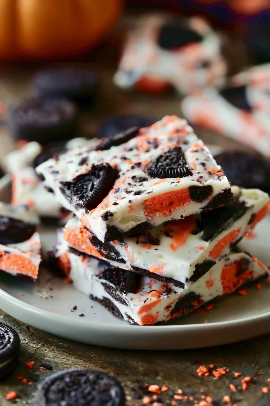 Halloween Oreo Bark