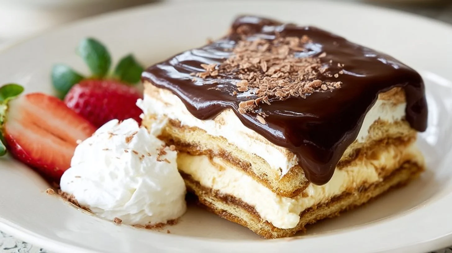 No-Bake Chocolate Eclair Cake
