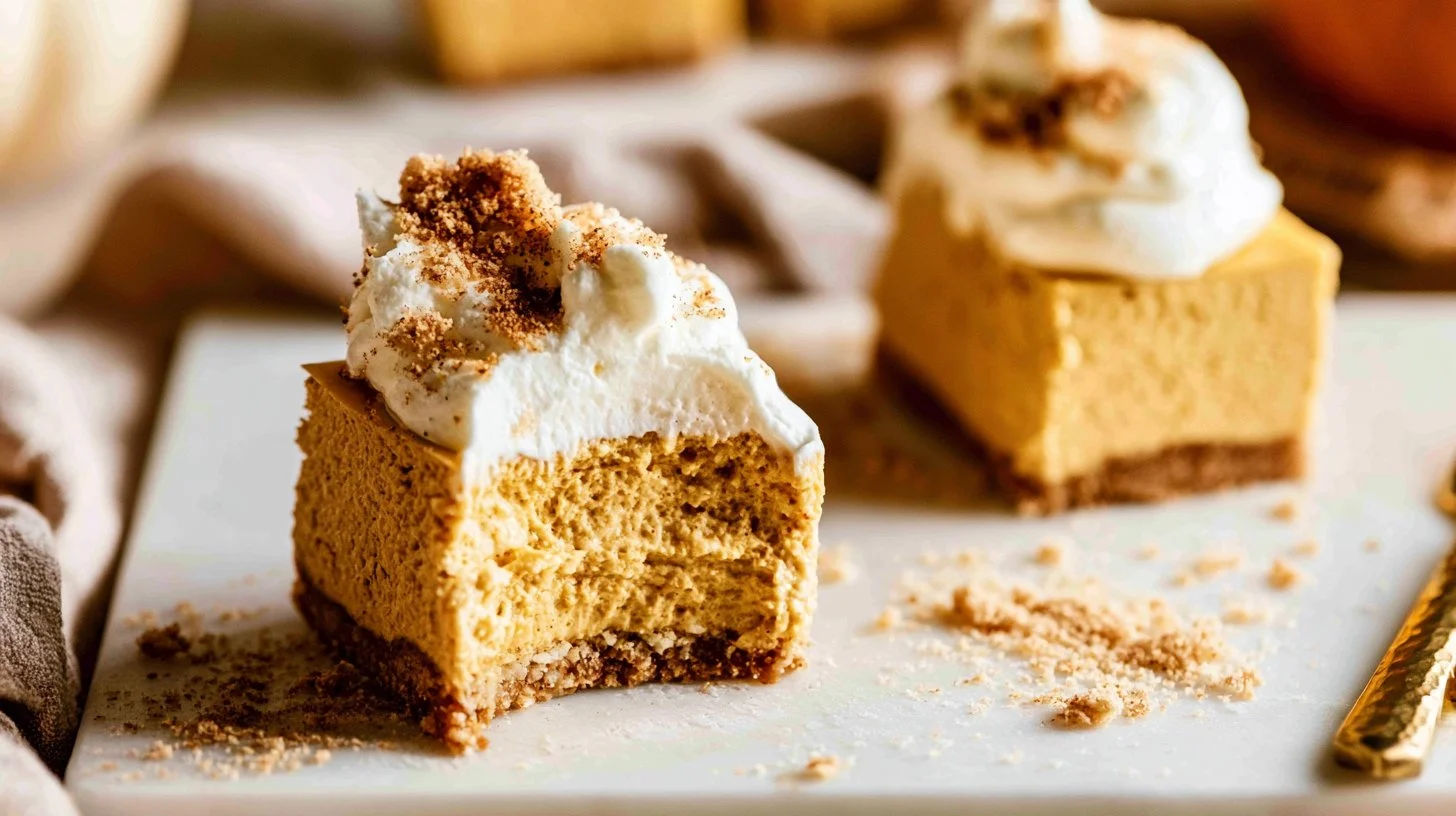 No Bake Pumpkin Cheesecake Bars