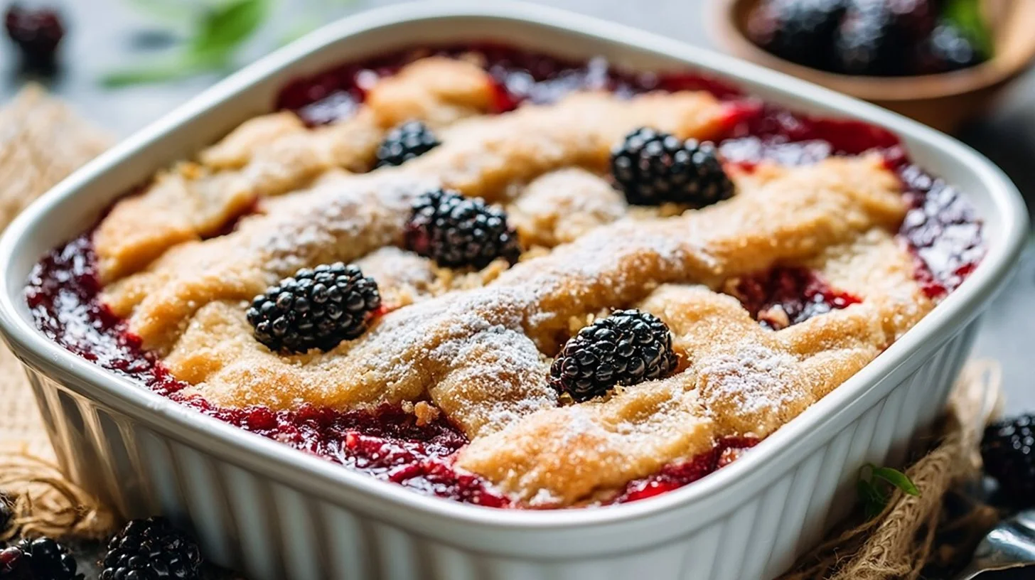 Old-Fashioned Blackberry Cobbler – Quick and Easy Summer Treat