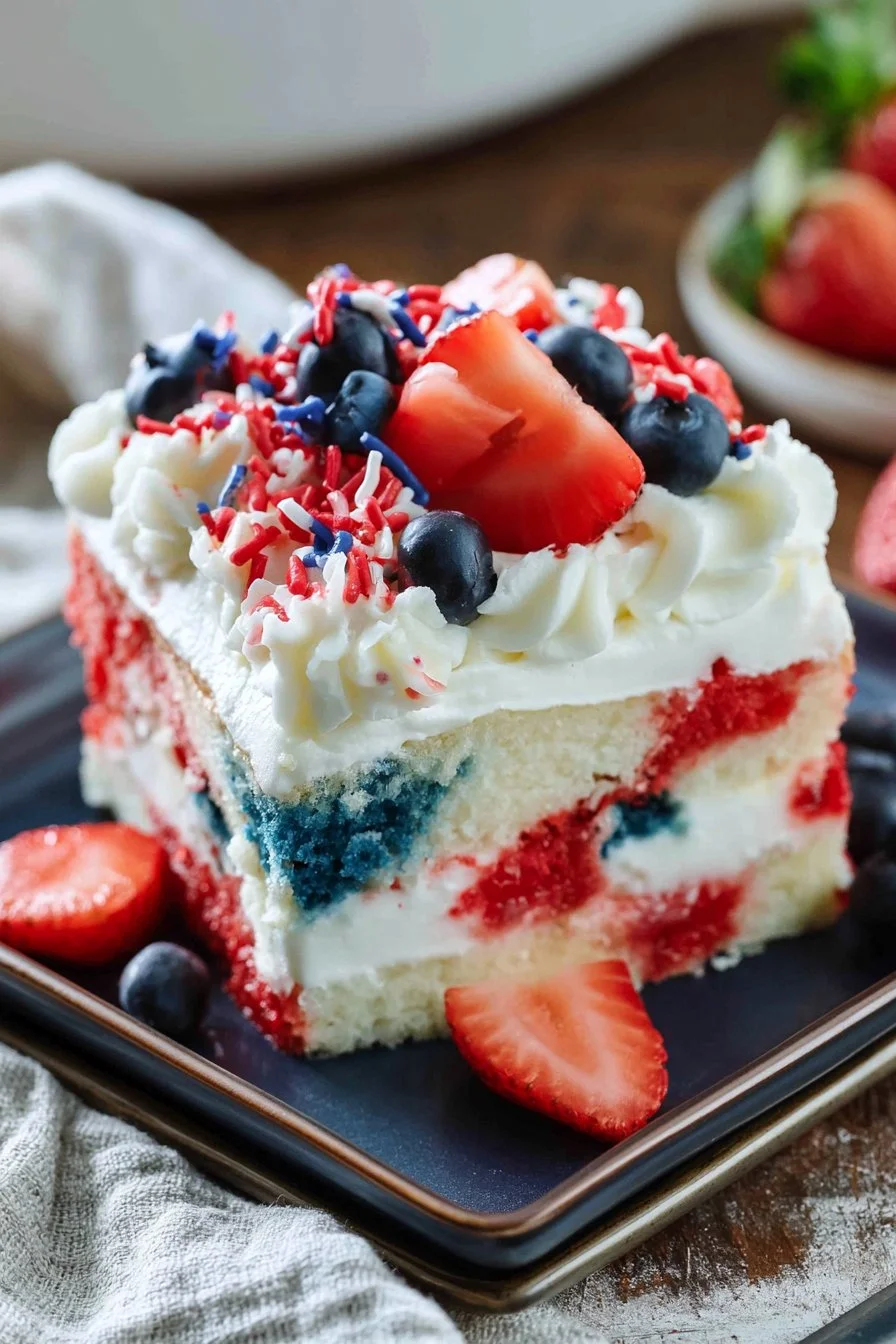 Patriotic Poke Cake
