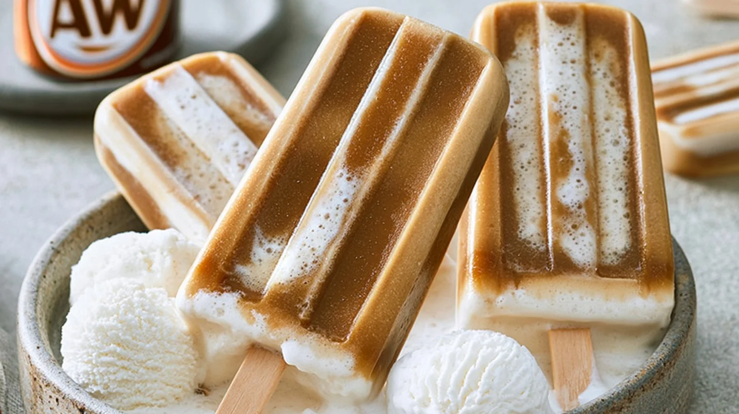 Root Beer Float Popsicles: Easy Homemade Treat for Summer Heat – Perfect for Summer Parties