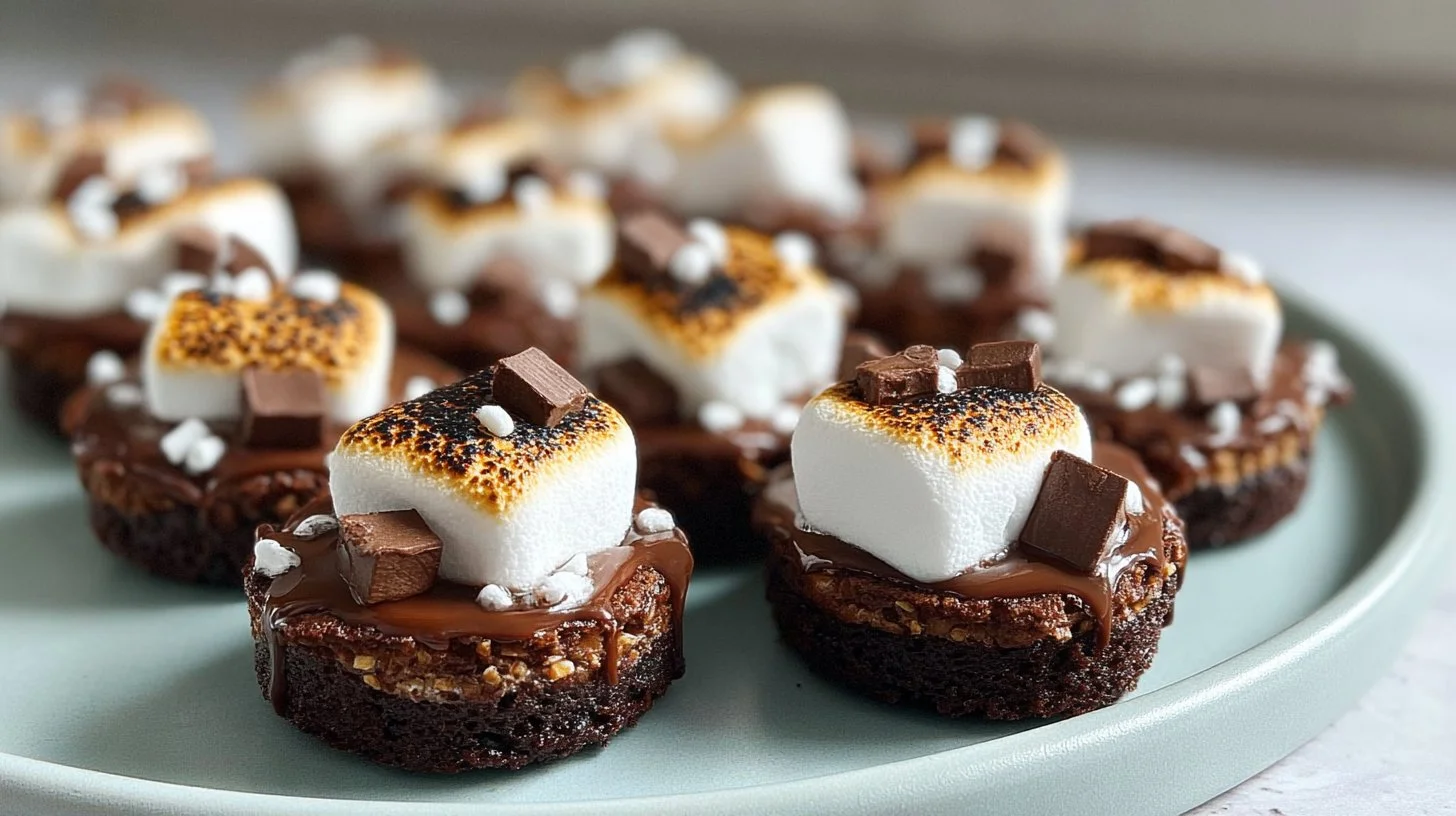 S’mores Brownie Bites