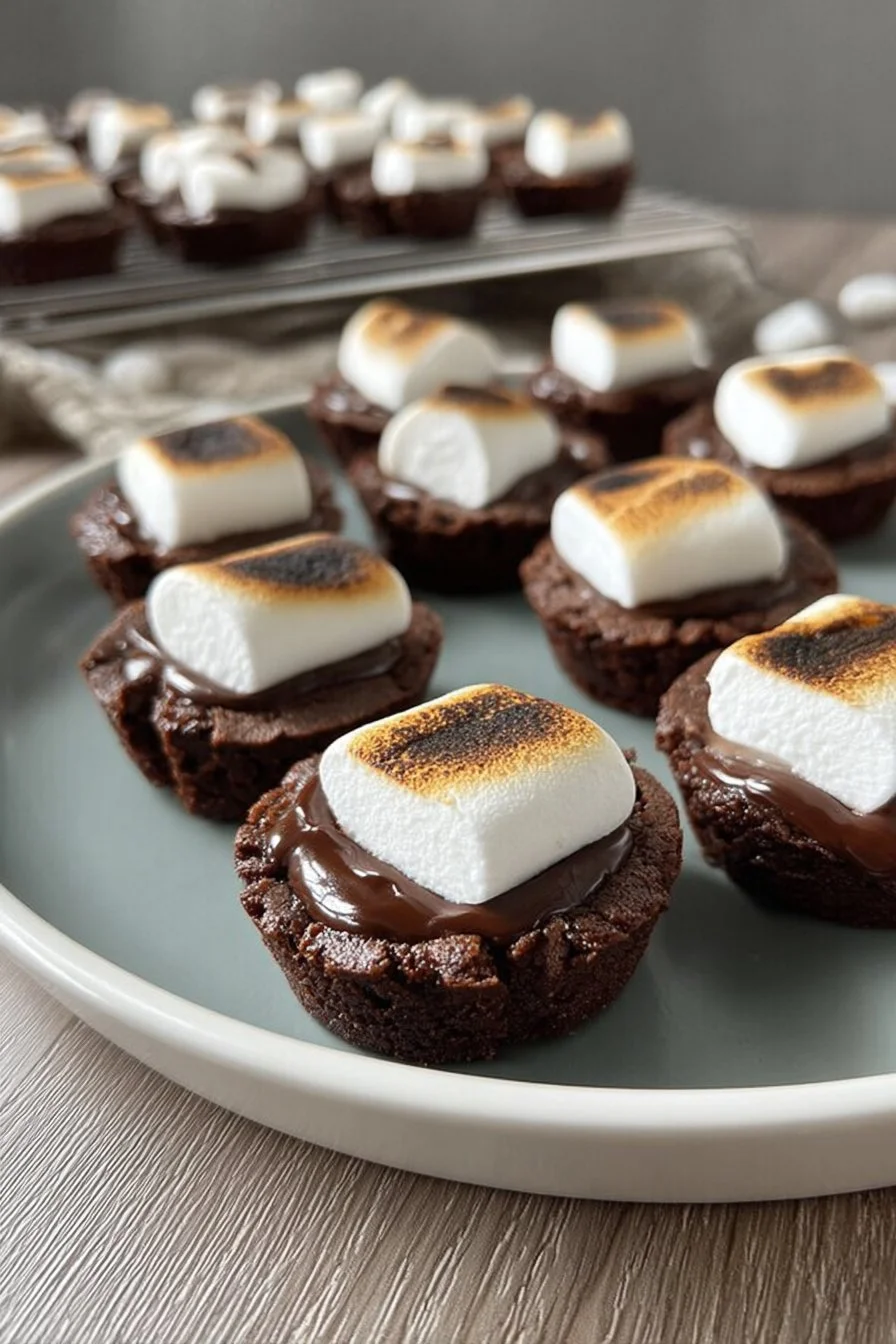 S'mores Brownie Bites