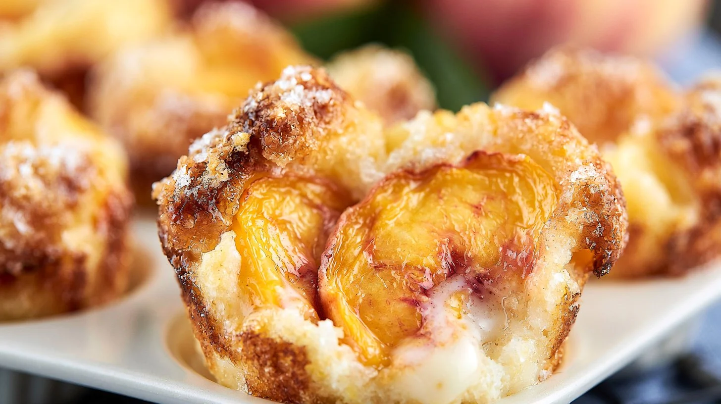Best Baking Recipes | These mini peach cups come together with just two ingredients and a muffin pan | Facebook