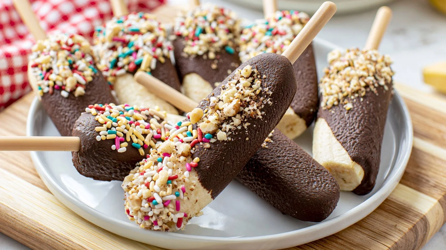 Easy Homemade Frozen Chocolate Banana Popsicles – Kid-Approved