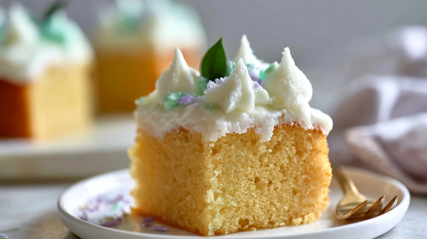 Homemade Vanilla Snack Cake