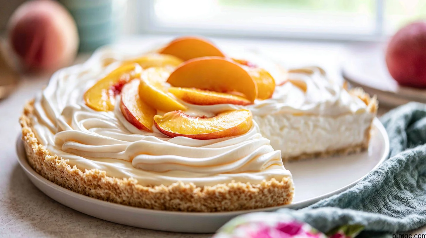 No Bake Peach Cream Pie: Easy Creamy Dessert Perfect for Summer