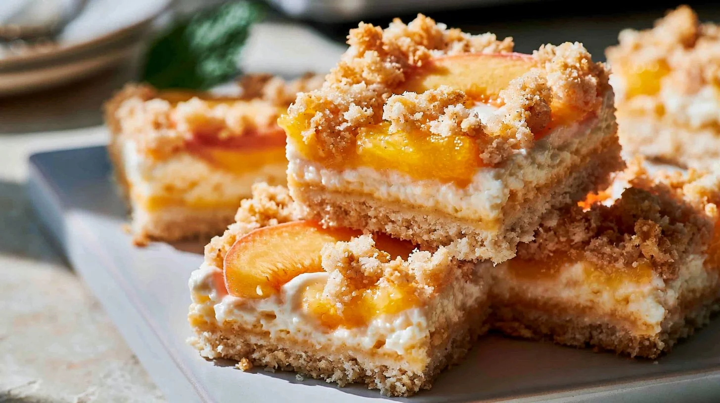 Peach Cheesecake Bars – Butternut Bakery