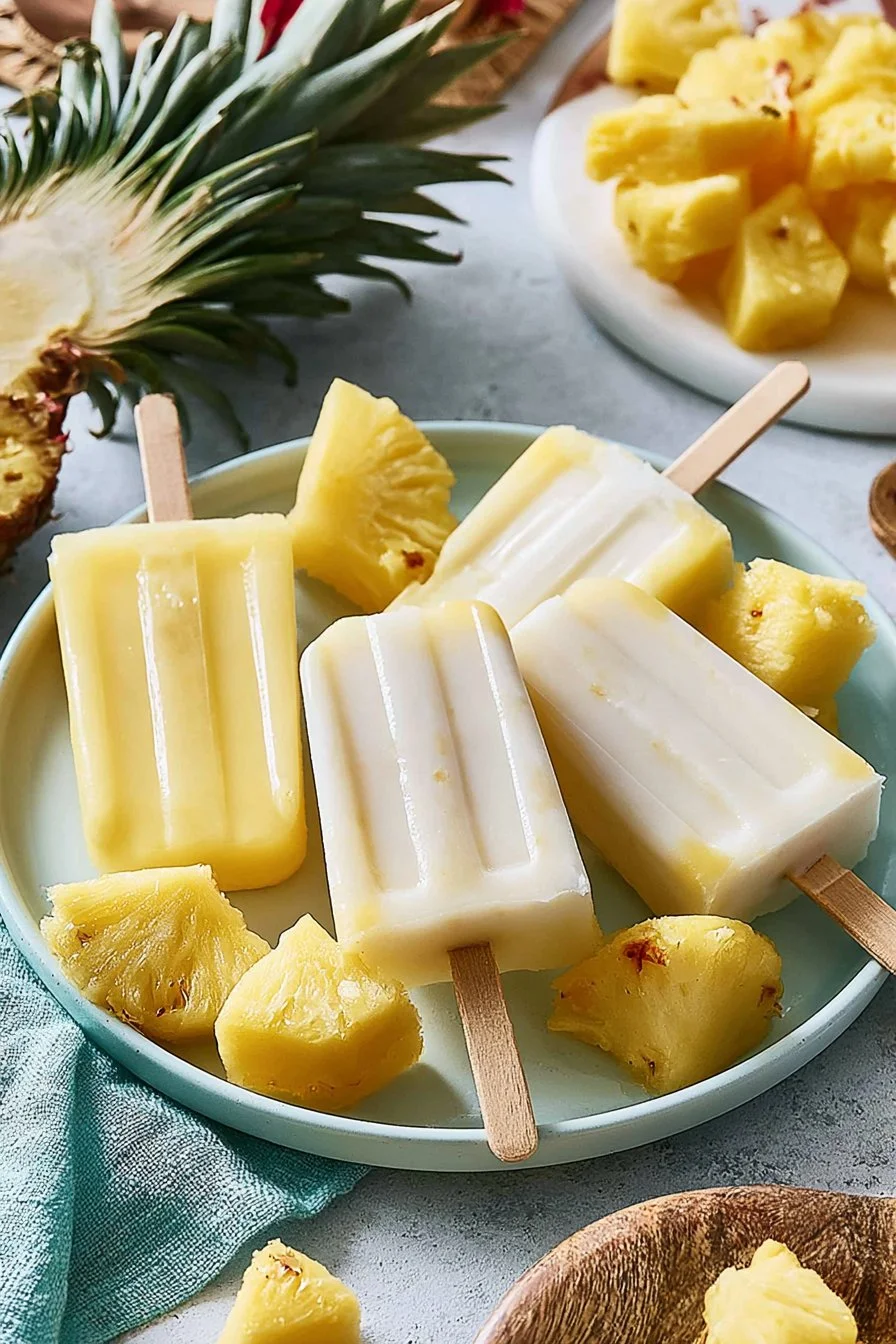Piña Colada Popsicle