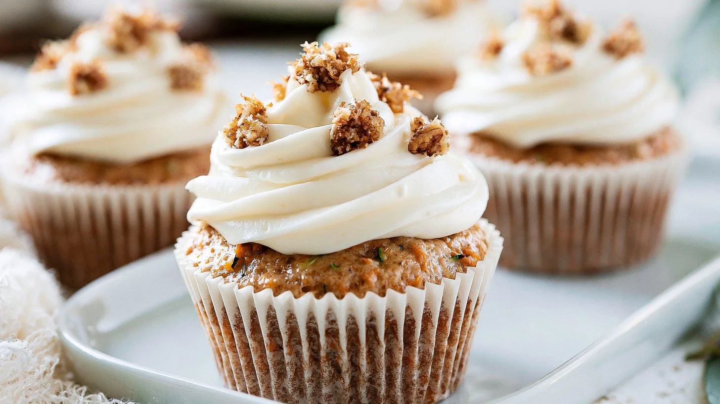 Zucchini Carrot Cake Cupcakes