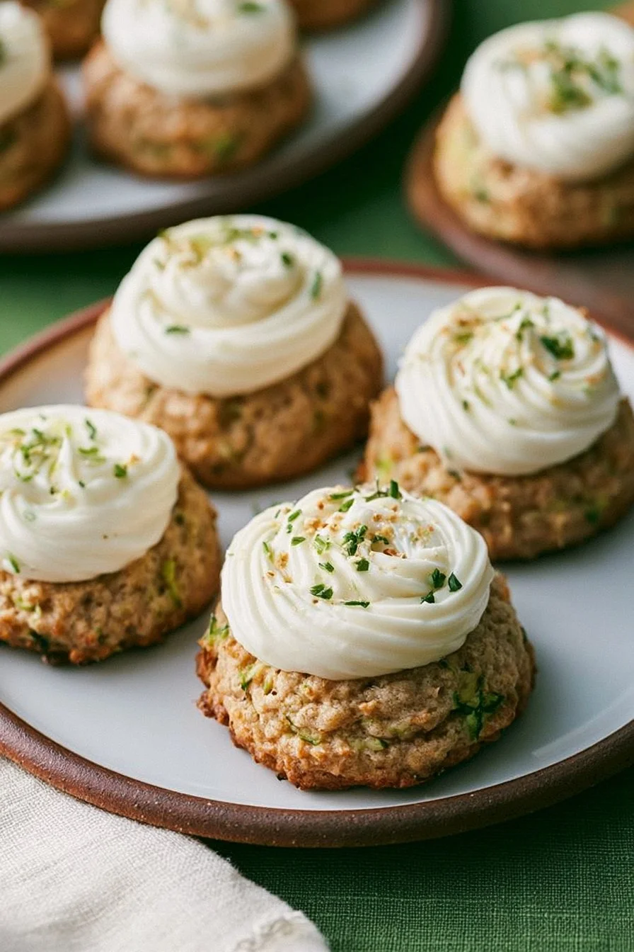Zucchini Cookies with Cream Cheese Frosting
