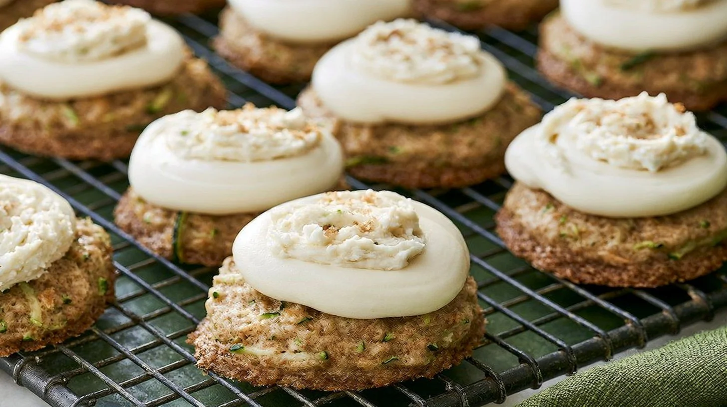 Zucchini Cookies with Cream Cheese Frosting
